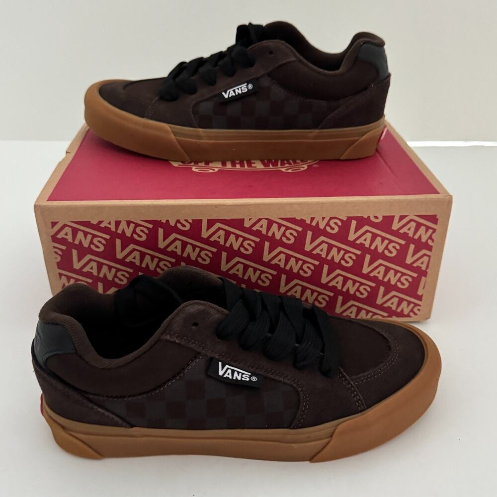 Vans Chukka Push Tonal Checkerboard Demita Canvas Suede Skate Shoes M 7.5 W 9.0